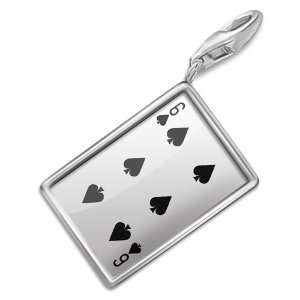  FotoCharms Six of Spades   Six / card game   Charm with 