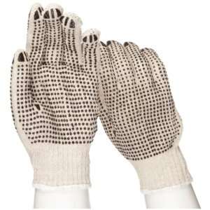 West Chester 708SKBS Cotton/Polyester Glove, Two Sided PVC Dots 