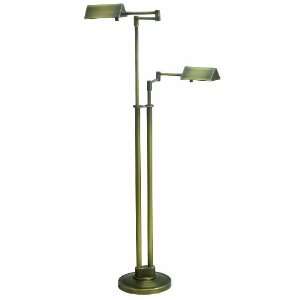 House Of Troy PIN400 2 AB Pinnacle Collection Portable Halogen 2 Light 