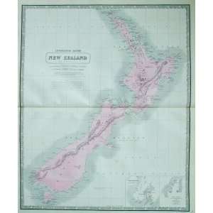  AK Johnston Map of New Zealand (1850)