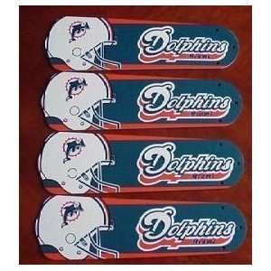 Ceiling Fan Designers 42SET NFL MIA NFL Miami Dolphins Football 42 In 
