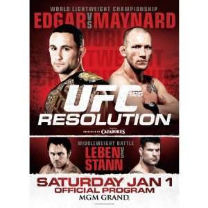 UFC 125 Official Program