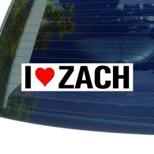  I Love Heart ZACH   Window Bumper Laptop Sticker 