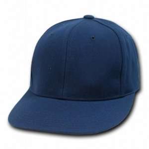  NAVY BLUE RETRO FITTED BASEBALL CAP HAT CAPS SIZE 7 3/8 