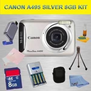  Canon PowerShot A495 10.0 MP Digital Camera with 3.3x 