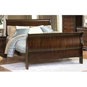    Alicia Wood Sleigh Bed In Queen King & Cal. King