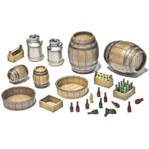  MiniArt 1/35 Wooden Barrels & Village Utensils Diorama 