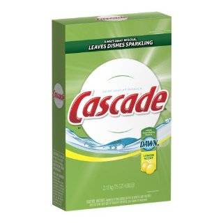 Cascade Powder Dishwasher Detergent, Lemon Scent 75 Oz