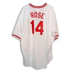  Pete Rose Cincinnati Reds Autographed White Majestic 