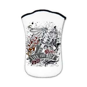 Nook Sleeve Case (2 Sided) Live For Rock Guitar Skull Roses and Flames