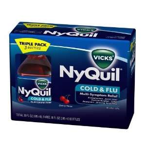  Nyquil Cold & Flu Liquid   Cherry Flavor Health 