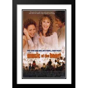 Music of the Heart 20x26 Framed and Double Matted Movie Poster   Style 
