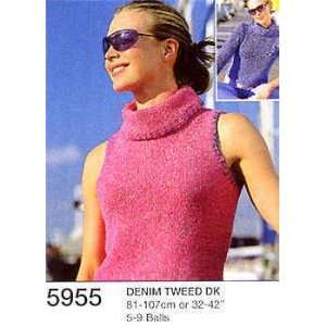  Sirdar Knitting Patterns 5955 Denim Tweed DK