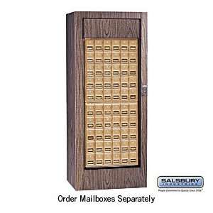 Rotary Mail Center Brass Style Walnut USPS Access (Mailboxes Sold 