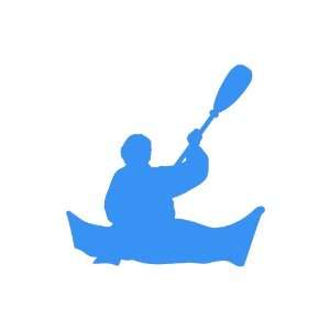  Kayak small 3 Tall LIGHT BLUE vinyl window decal sticker 