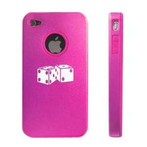  Apple iPhone 4 4S 4G Hot Pink D317 Aluminum & Silicone 