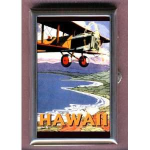  HAWAII BIPLANE TRAVEL POSTER Coin, Mint or Pill Box Made 