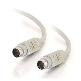   pin Mini Din Male / Male Serial Cable, Charcoal (6 Feet/ 1.82 Meters
