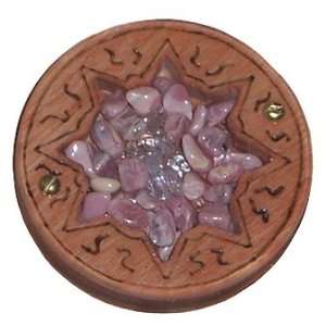  Magic Unique Gemstone and Wooden Amulet Lucky Virgo Magnet 