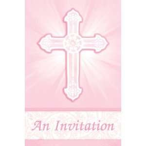  Radiant Cross Pink Invitations Toys & Games