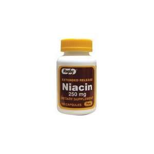  Extended Release Niacin 250 mg 100 Caps by Rugby Health 