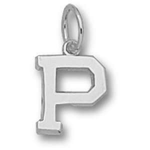 Princeton University Polished P 3/8 Pendant (Silver 