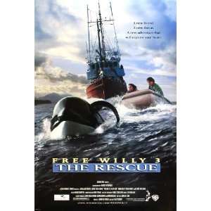 Free Willy 3 The Rescue Movie Poster (11 x 17 Inches   28cm x 44cm 