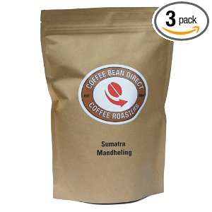 Coffee Bean Direct Sumatra Mandheling, Whole Bean Coffee, 16 Ounce 