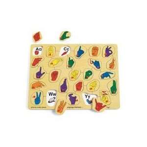  Sign Language Peg Puzzle Toys & Games