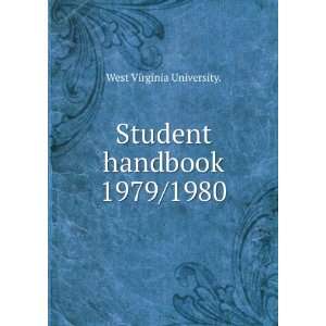  Student handbook. 1979/1980 West Virginia University 