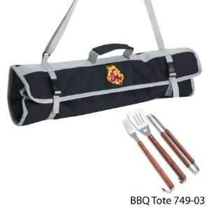   State Sun Devils ASU Deluxe Wooden BBQ Grill Set