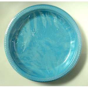 Plastic Plates and Bowls  9 Teal Colored Plastic Plates  