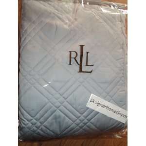  Ralph Lauren Regent T600 Pale Blue Full / Queen Quilt 