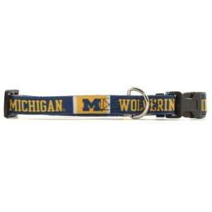  Michigan Wolverines Small Dog Collar