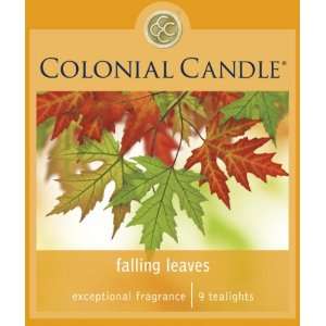   Pack of 54 Tea Light Falling Leaves Aromatic Candles