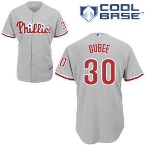 Richard Dubee Philadelphia Phillies Authentic Road Cool Base Jersey By 