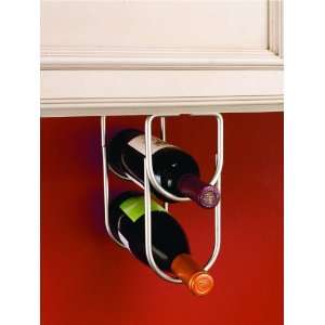   Under Cabinet Mount Double Wine Bottle Rack  Home