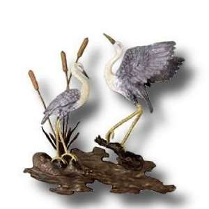 Imperial Cranes Metal Wall Hanging