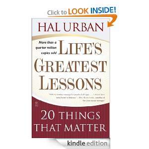 Lifes Greatest Lessons Hal Urban  Kindle Store