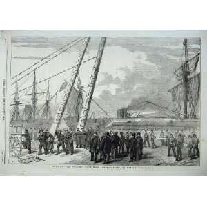   1855 Ship Landing Wounded Retribution Portsmouth War