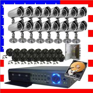 16CH CHANNEL Home Video Surveillance CCTV DVR Security System 16 