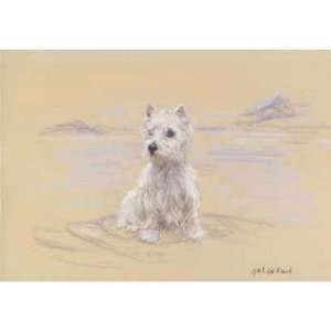  West Highland Terrier Sitting Limited Edition Print and 