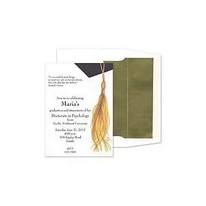  Golden Tassel Invitation Graduation Invitations Health 