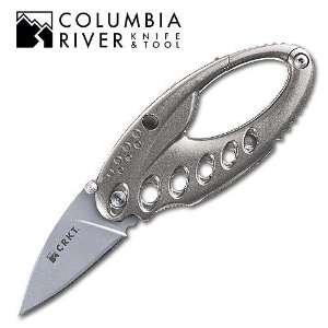   Columbia River Folding Knife Lumabiner Sonic Silver