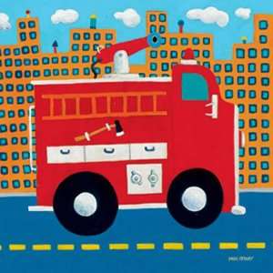  Fire Engine Canvas Reproduction