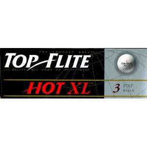 Top Flite Hot XL Golf Balls (Package of 3) Sports 