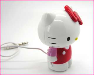 Hello Kitty figure Speaker single cute pink with USB cable 3.5mm jack 