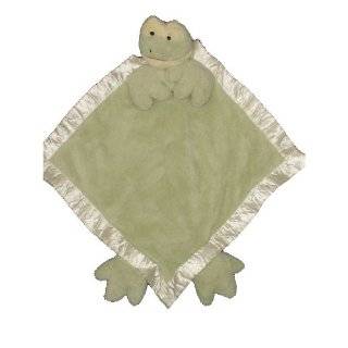   Soft Baby Security Blanket 15x15 Green Frog Lovie Banky Blankie Toy