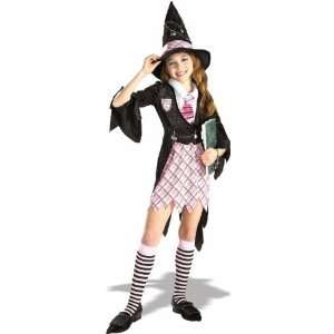  Kids Halloween Girl Costume Charm School Witch Girls Large 