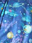  Sky universe galaxy Space Earth Blue Fabric boy/bedding quit making C